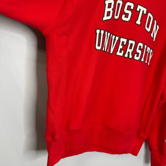 Champion Reverse Weave  Boston University Red Sweatshirt Unisex Cotton M - Picture 3 of 12